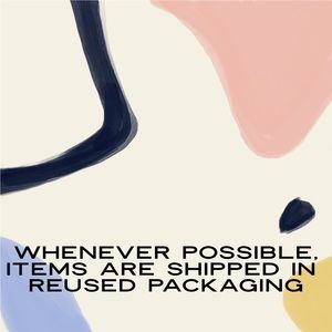 ♻️ To minimize waste, I reuse packaging